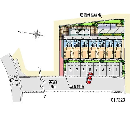 ★手数料０円★久留米市津福本町 月極駐車場